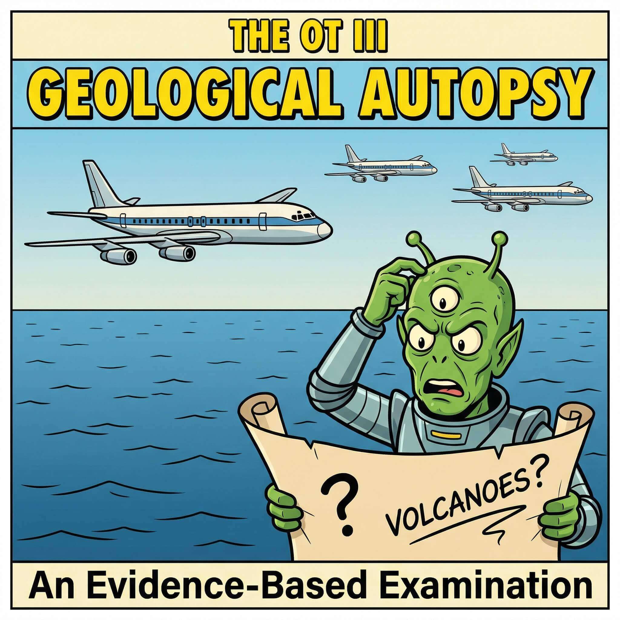 OT III Geological Autopsy - alien confused about volcanoes